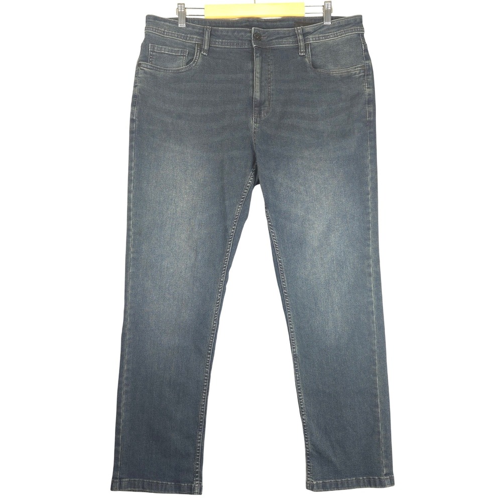 The Perfect Jean NYC Athletic Fit Mens Dark Wash Denim Jeans 38x32 (Fits 38x31)